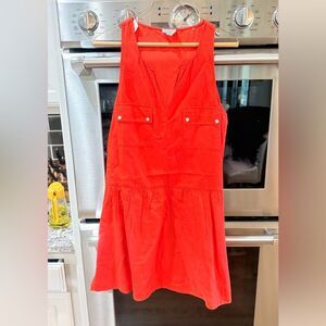 C&C California Bright Orange linen dress